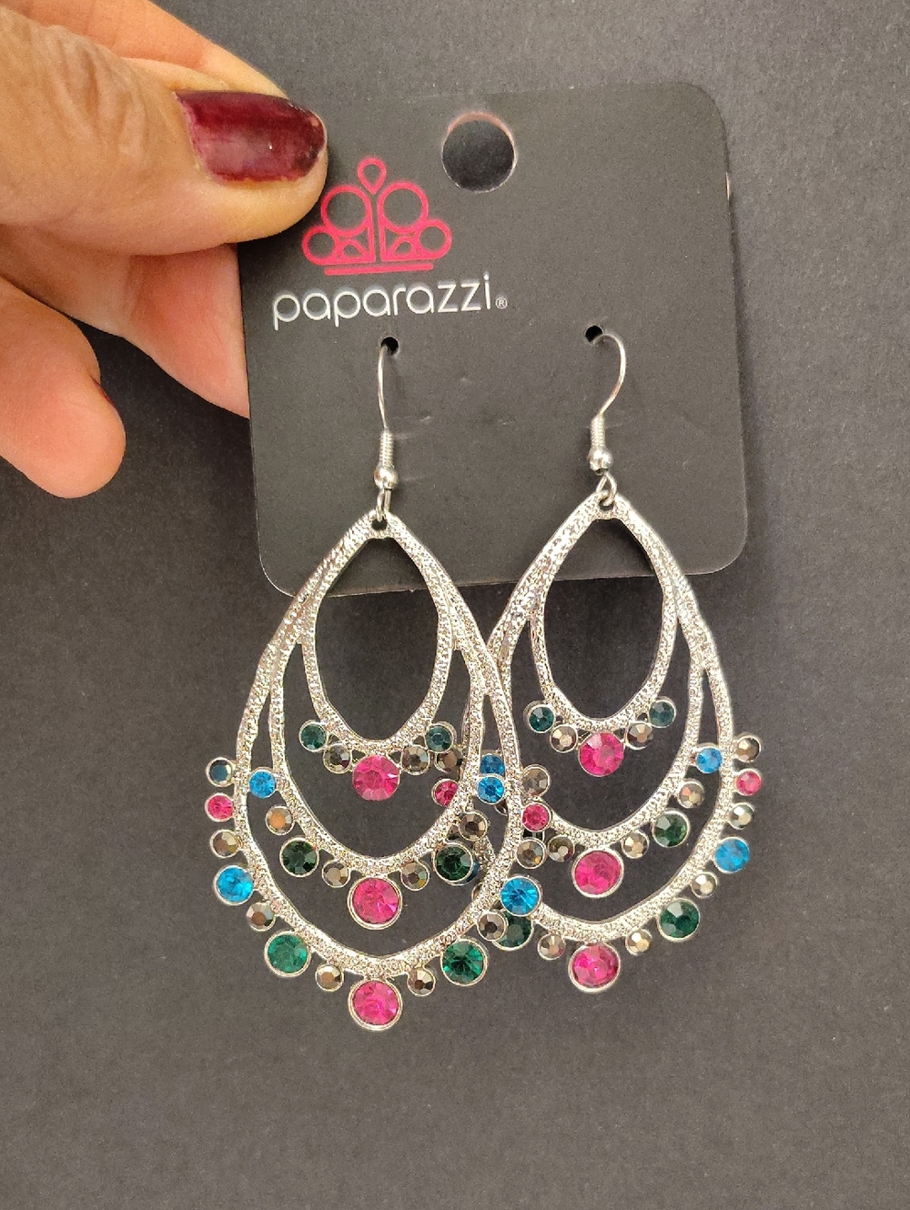 paparazzi "Break Out In Tiers" Designed Earrings